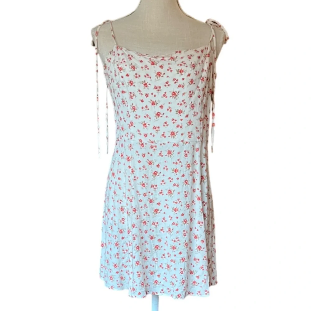 Reformation Bisque Floral Print Mini Dress- 12 - Picture 3 of 14